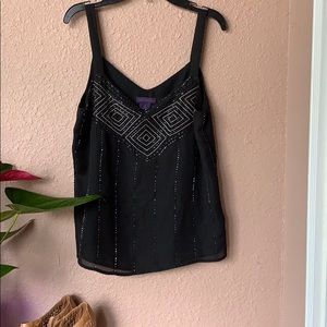 Black dress tank #aztec